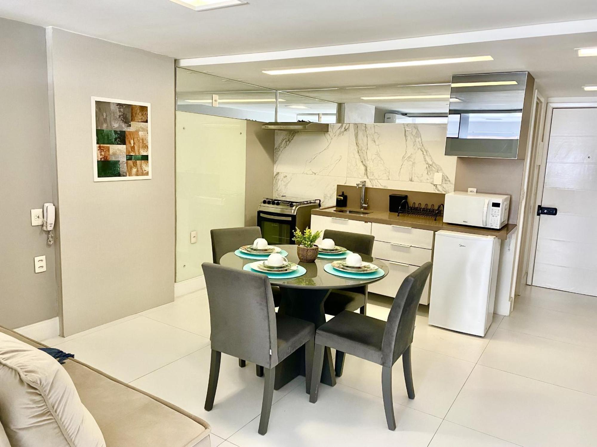 Apartamento ATLANTICO SUL Cabo Branco Flat João Pessoa Habitación foto